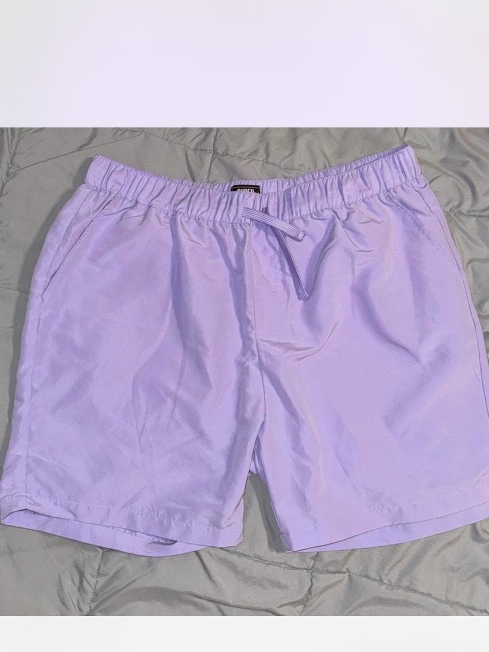 Super Massive Lavender Drawstring Men’s Casual Shorts size large